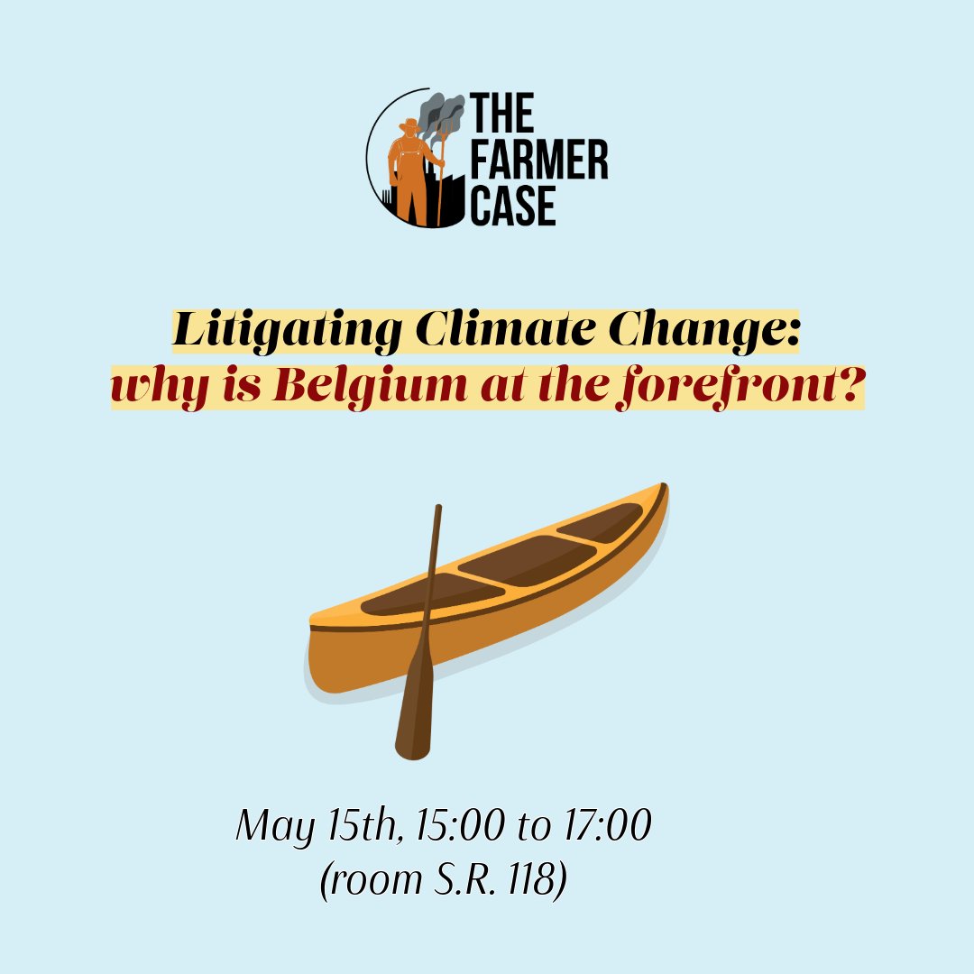 Next week in @UAntwerpen Litigating Climate Change: why is Belgium at the forefront? Join us on May 15th to hear from the main actors involved in the @Klimaatzaak & the #FarmerCase, 2 milestone legal cases of the 🇧🇪 & 🇪🇺climate litigation #SeeYouInCourt fian.be/2398