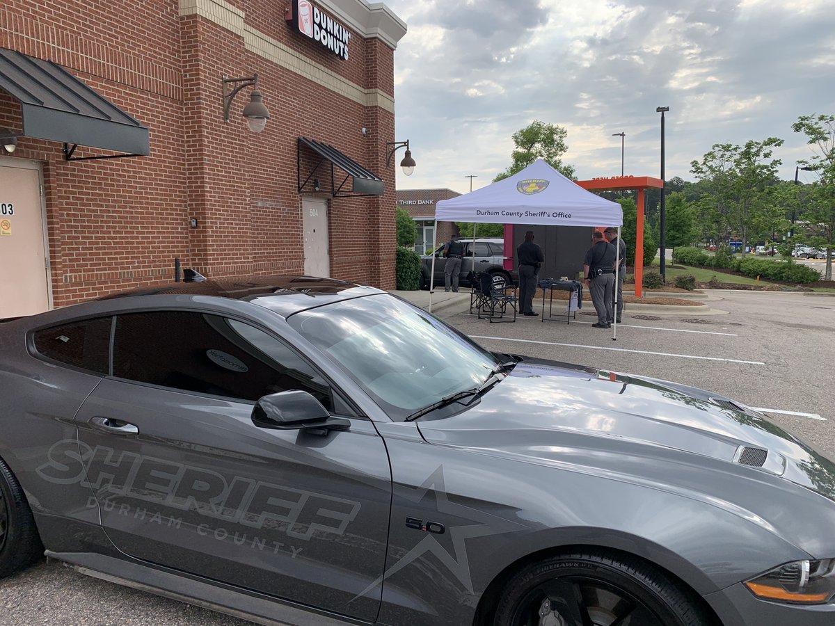 We're joining @SONorthCarolina @dunkindonuts to help support the upcoming Law Enforcement Torch Run! Deputies will be across @DurhamCounty @CityofDurhamNC in advance of May 31 Event at NC State; more info at: sonc.net/torch-run/ #OneCommunityOneDurham #HonorDutyService