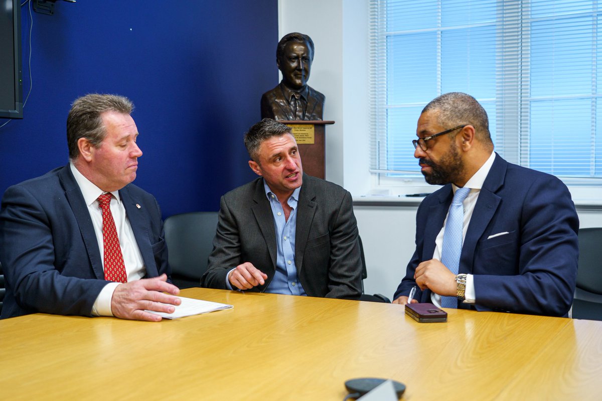 Grateful to the Home Secretary @JamesCleverly and Farming Minister @Mark_Spencer for their time to discuss tackling rural crime, including the increased resources for TVP Rural Crime Taskforce, hare coursing, equipment theft and using new technology to fight crime in rural areas