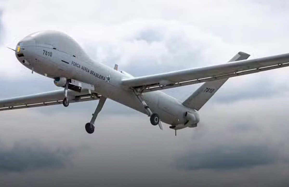 O drone-avião da FAB caiu no Rio Grande do Sul.