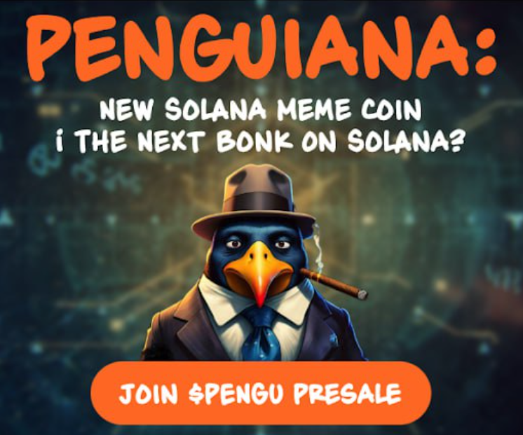 Presale Is Ongoing @penguianaonsol! Is this the next Meme moon shot on #Solana? Over 600 SOL raised already! This might be bigger than #Slothana Don’t Fade this 100X Gem with a play to earn game coming up later this year. Use $PENGU to mint your Penguiana NFT, play the game…