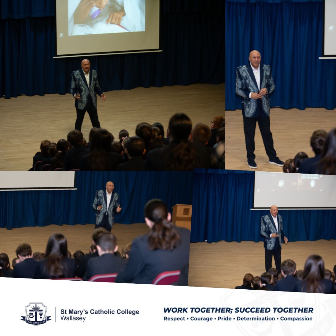 We were delighted to have @iamchrislubbe at St Mary's today! His powerful story is sure to inspire and challenge our Year 7 students.