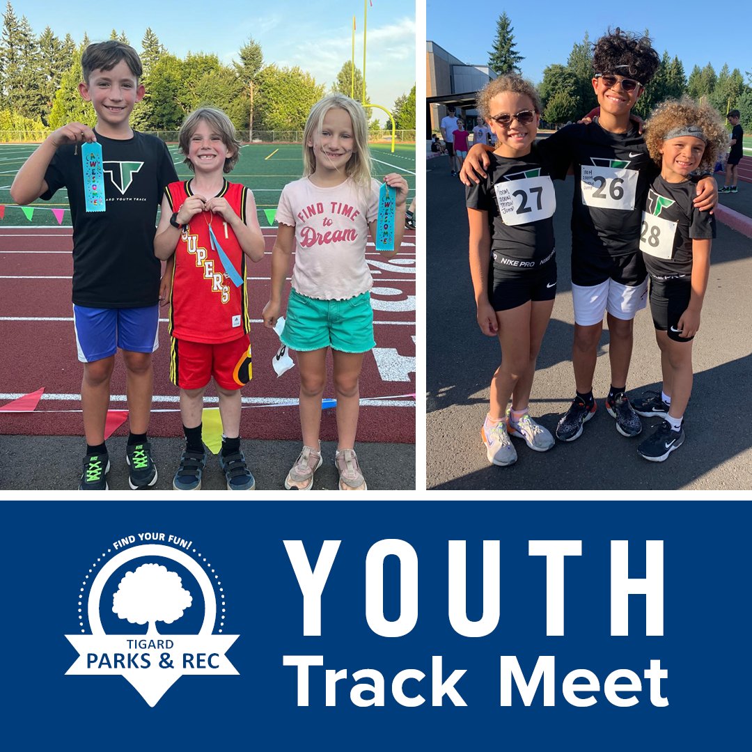 🏃‍♂️🌟🏃‍♂️✨ Youth Track Meet alert! Join Parks & Rec for an evening of speed and strength. Cheer on talented young athletes in a fun, low-pressure environment. No scores, just sportsmanship and excitement! 🎉 
ow.ly/Pwv150RzJOl