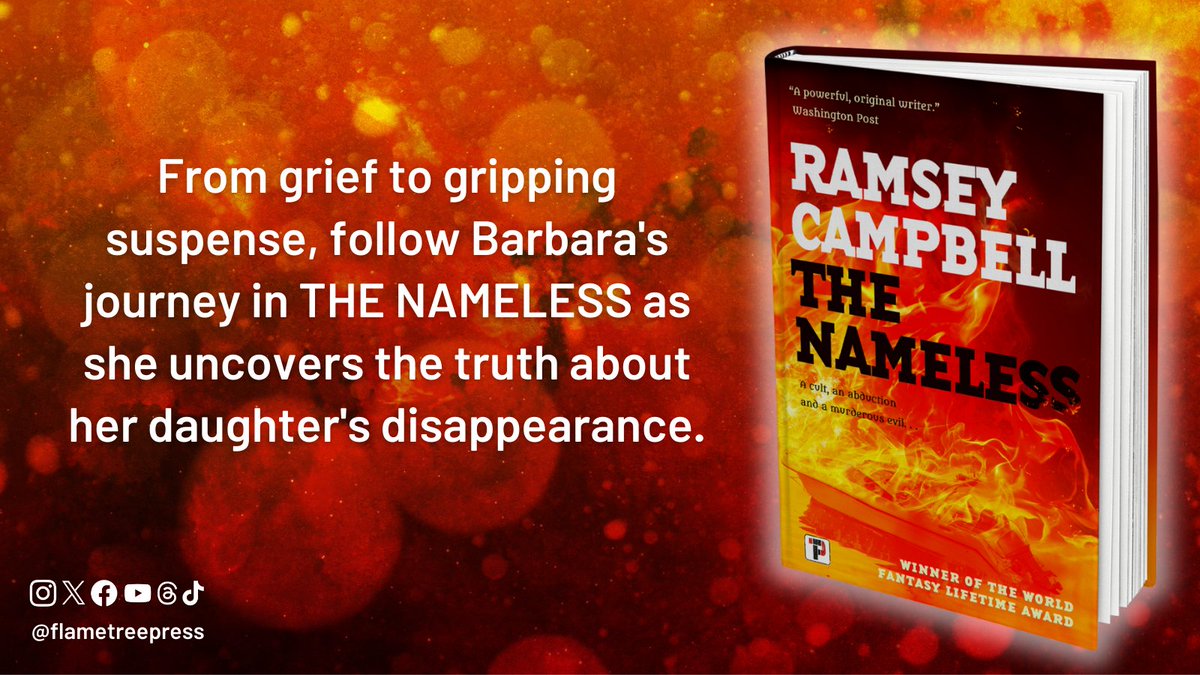 From London’s backstreets to the eerie silence of phone calls… #TheNameless by @ramseycampbell1 is out now! flametr.com/3TuxwAv