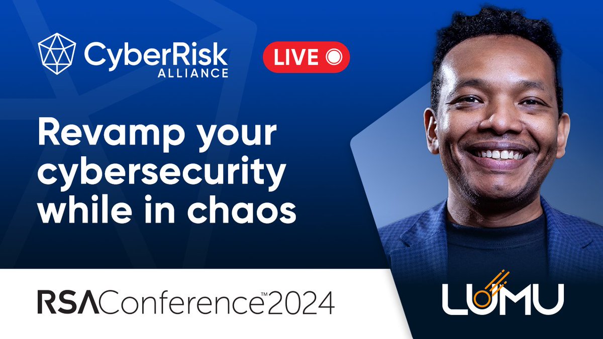 Lumu (@lumutech) on Twitter photo Join Lumu CEO and founder, <a href="/rvilladiego/">Ricardo Villadiego</a>, as he discusses the current threat landscape and future innovations in a recent #interview at #RSAConference 2024. 🎦>> zurl.co/KxDs
#GoLumu #Autopilot #RSAC #RSAC2024 #RSAC24 #Cybersecurity #ArtOfPossible Join Lumu CEO and founder, <a href="/rvilladiego/">Ricardo Villadiego</a>, as he discusses the current threat landscape and future innovations in a recent #interview at #RSAConference 2024. 🎦>> zurl.co/KxDs
#GoLumu #Autopilot #RSAC #RSAC2024 #RSAC24 #Cybersecurity #ArtOfPossible
