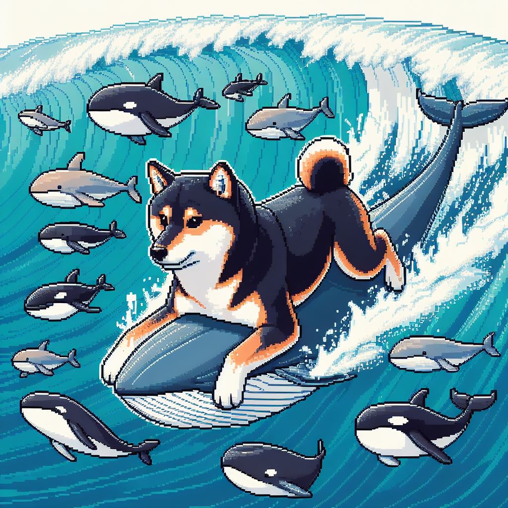 $ISHI RIDES THE WAVES WITH WHALES 🌊