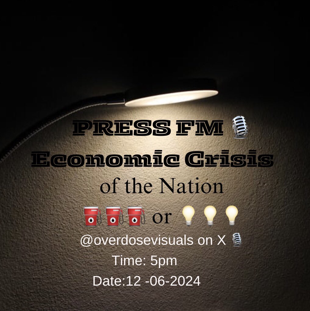 Gm Gm PRESS FM🎙️ Tune in as we talk about the Economic Crisis of the Nation. 
<a href="/belackingin/">Belac 👑</a> <a href="/Vikteneus/">VICK</a> <a href="/owojobiolusile/">Sweetboy J</a> <a href="/Naijafutbol11/">naijafutbol_11</a> <a href="/chamberwwoh/">chamberwwoh</a> <a href="/directortari/">Tari 🌍📽</a> <a href="/Bello__SE/">Seraph</a> <a href="/freddyisblue/">Freddydasecond</a> 
<a href="/kevn_katz/">Ballr.</a> #fuel #protest #offa