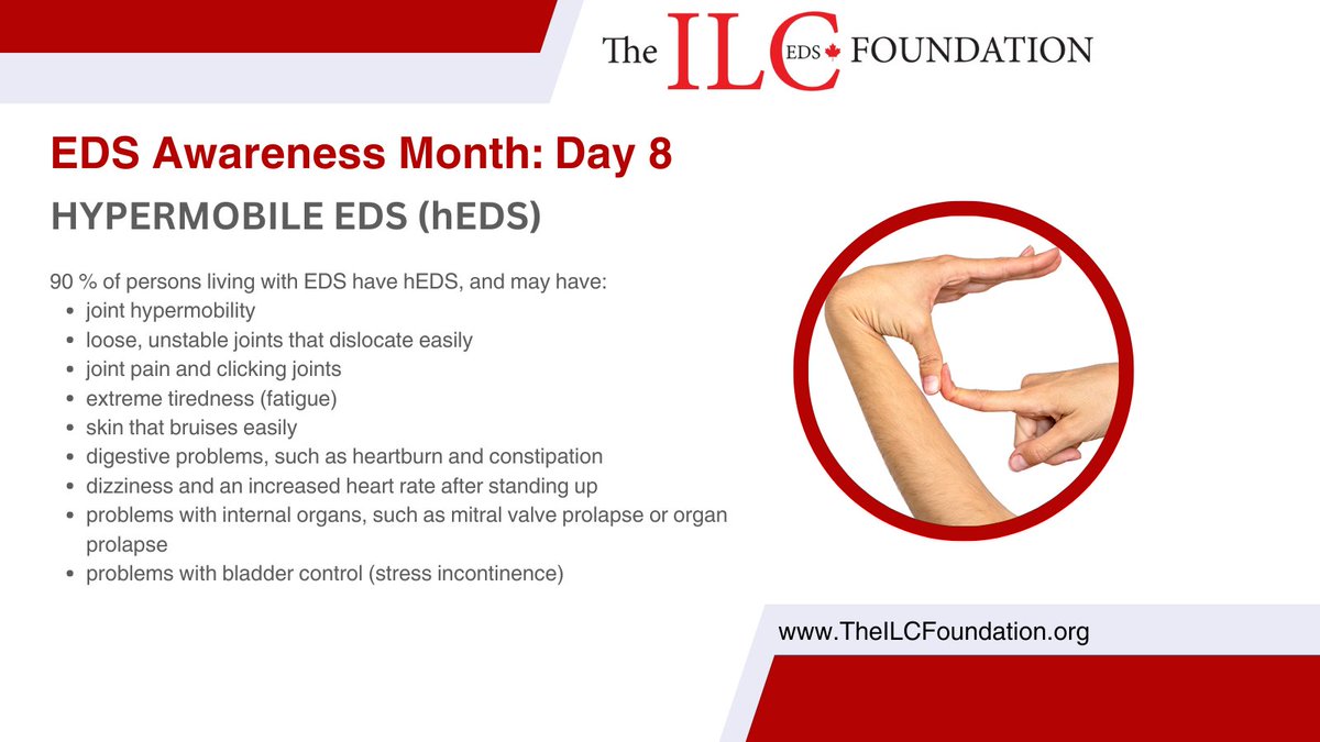 What is Hypermobile EDS (hEDS)?
-
#EDS #HSD #HCTD #RareDiseases #chronicpain #TheILCFoundation #PrioritizePain #helpothers #nonprofit #joinnow #hypermobility #hypermobilitysyndrome #ehlersdanlossyndrome #comorbidities #dysautonomia #ehlersdanlosawareness #integrativemedicine