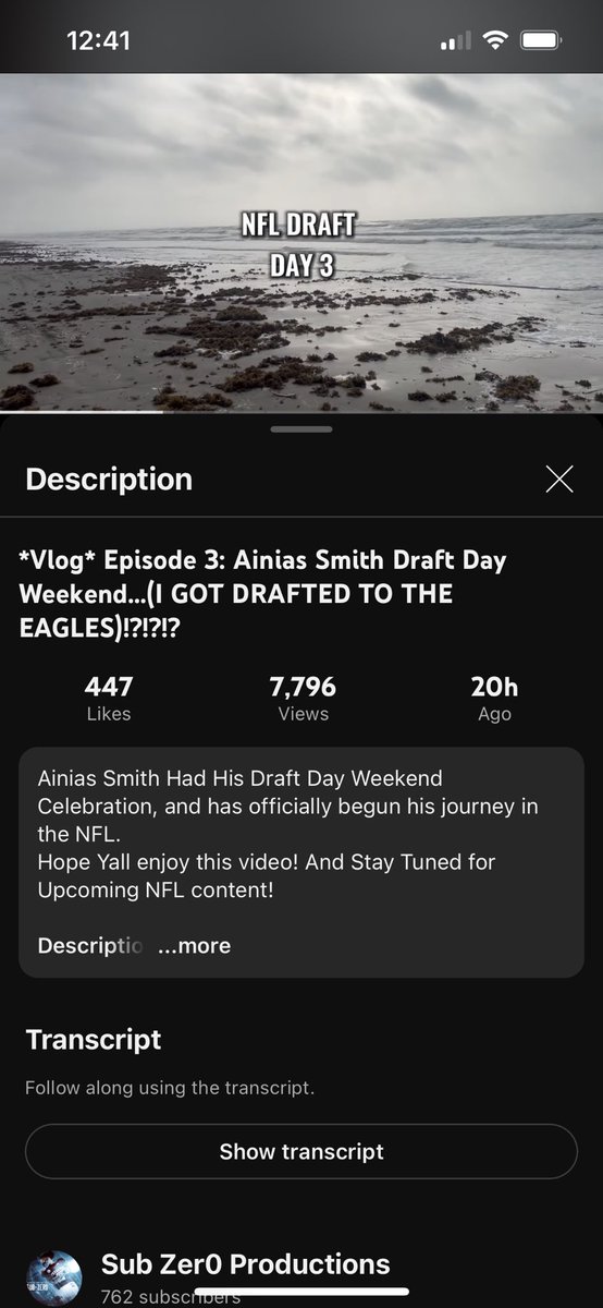 Make sure y’all go check out my YouTube channel and Draft Day video!
youtu.be/sJZu3o5NrjU?si…