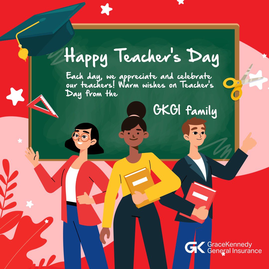 Cheers to our very special teachers who inspire and educate our youth! 👩‍🏫

We are abundantly grateful for all that you do and know that your impact will continue to shape our young minds 👏

#TeachersDay #GKGI #BecauseWeCare #WeGotYouCovered