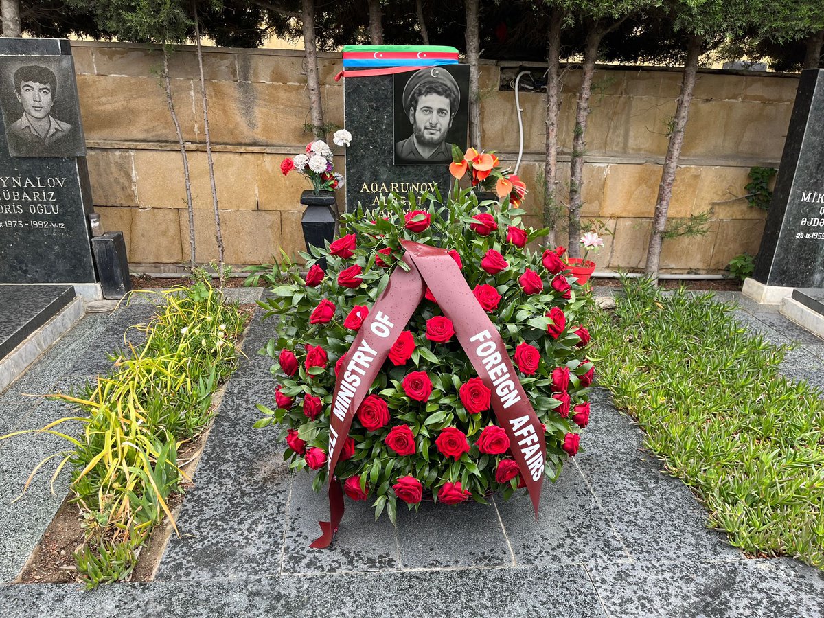 Azerbaijan is home to a free and thriving Jewish community. Today I paid respect at the grave of Albert Agarunov, an Azerbaijani national hero and a son of the local Jewish community. In times of rising antisemitism in the world, it is heartwarming to see the freedom and