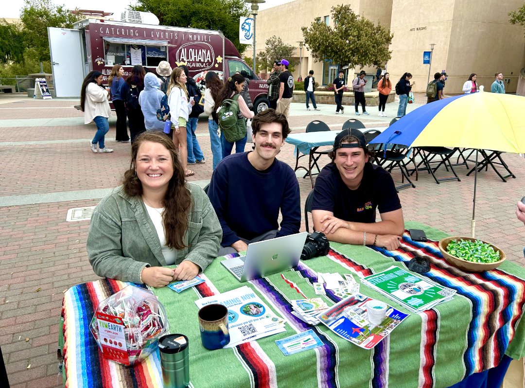 Climate To Action: A CSUSM Student Podcast tabling at the CSUSM Sustain-A-Fair on Earth Day.

#EarthDay2024
#ClimateToAction
#climatechange
#climateaction
#Indigenousknowledge
#ClimateCrisis
#ClimateAction
#ClimateJustice