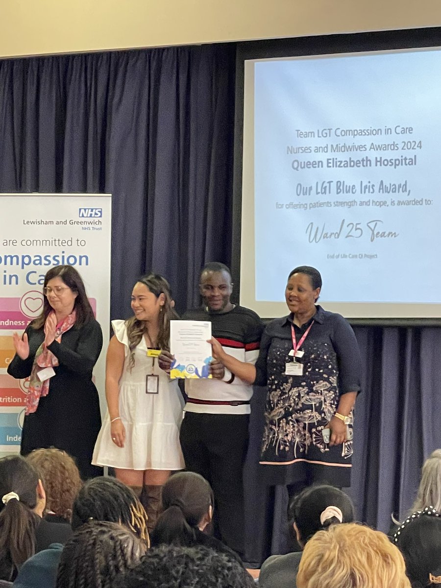 Well deserve award for Ward 25 team # compassion in care <a href="/louise_crosby/">Louise crosby</a> <a href="/coileyann_marie/">Ann-marie Coiley 💙</a> <a href="/lkab20/">lkab</a> <a href="/Phil2_LGT/">Phil</a>