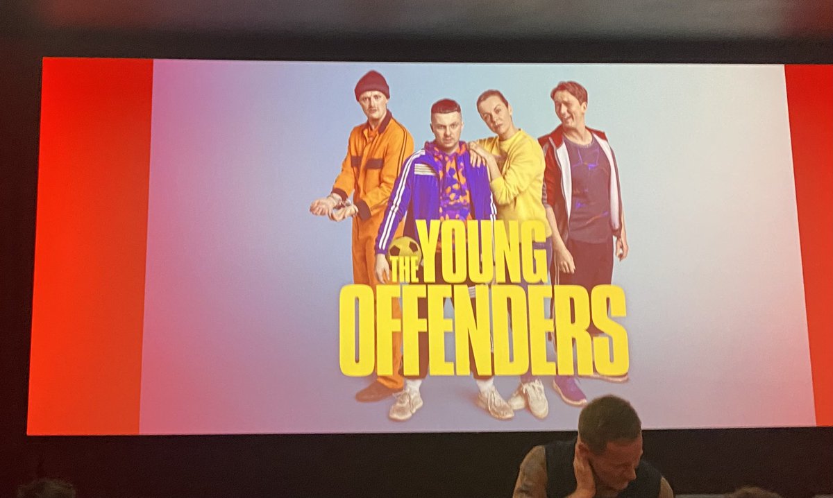 Back to where it all began? 8 years after seeing an early screening of @YoungOffenders_ film, we’re back at @arccinemacork to see some of the 4th series. What a success story!