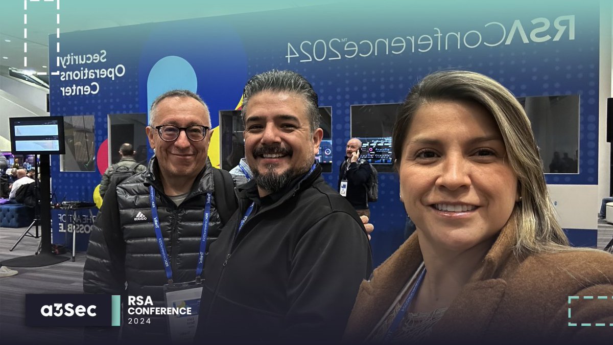 🤝🏻💡Estamos aquí en el corazón del evento de ciberseguridad más grande del mundo ¡La energía aquí es contagiosa😄!
 #RSAC2024.
💬 ¿Estás en el evento? ¡Cuéntanos que charla y que fiesta te han parecido las mejores hasta ahora!
#Ciberseguridad #Innovación #A3SecEnRSAC