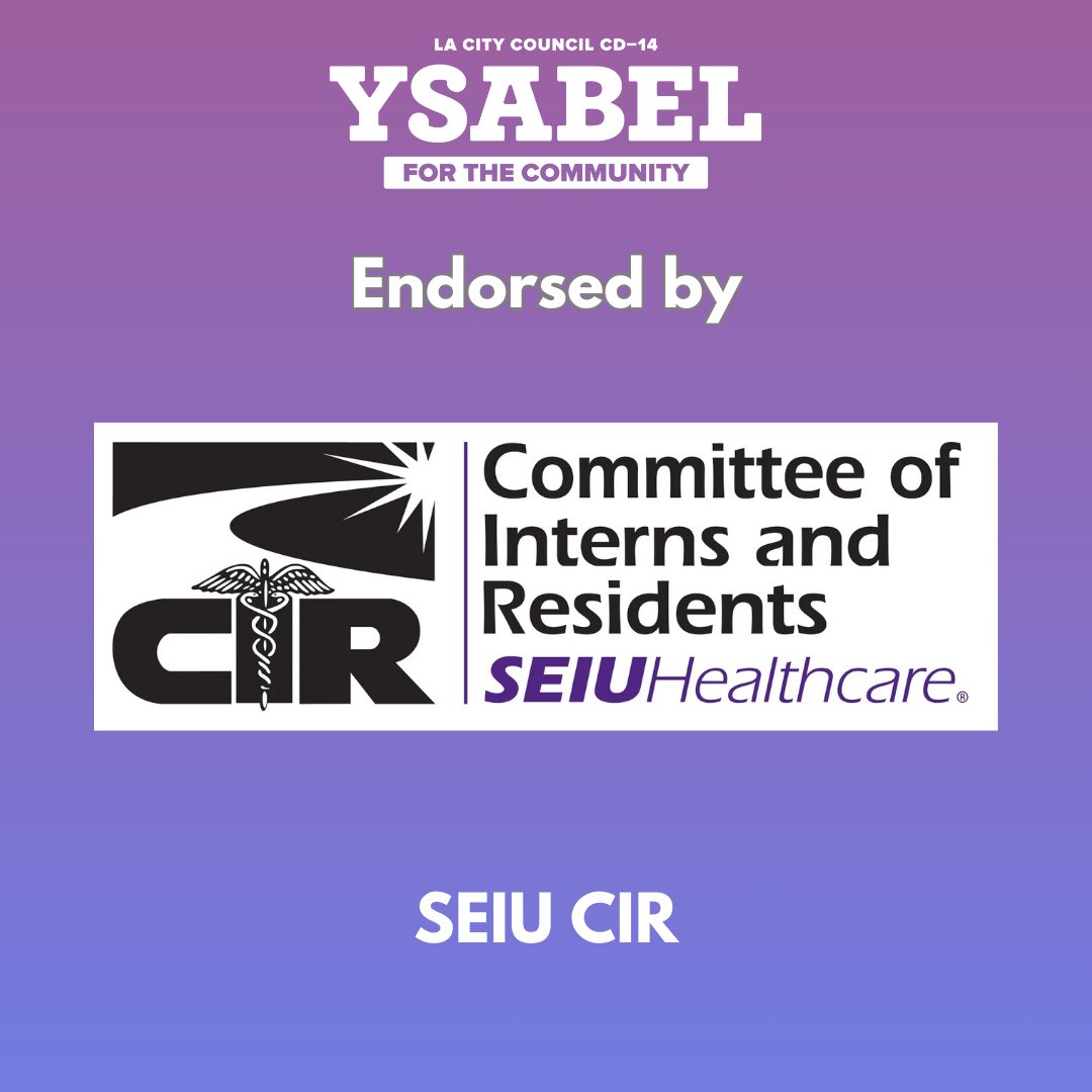 Thrilled to share that we’ve been endorsed by @cirseiu! Together, SEIU/CIR and I are going to fight to keep CD-14 healthy and housed. I can’t wait to work alongside them in City Hall. 💫 Join them in supporting our people powered campaign: bit.ly/jurado2024