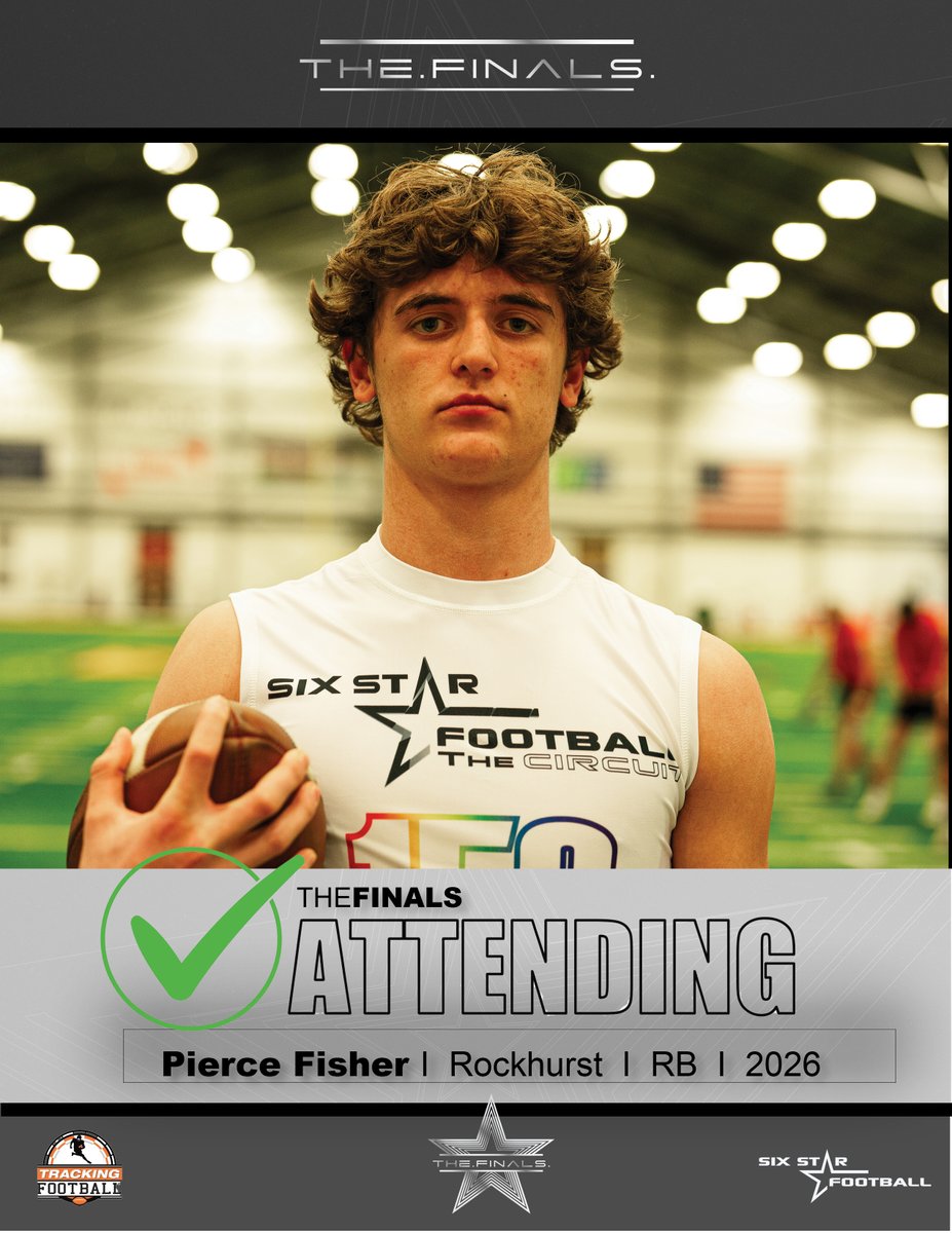 TheFINALS | Pierce Fisher 6’0, 170 | RB | 2026 | Rockhurst (MO) ⭐Excited to announce Pierce Fisher will be attending the TheFINALS! ⭐Was a standout performer at the Midwest Showcase! Don’t miss this opportunity to compete and earn that 💰 📆May 25 📍Ray-Pec…