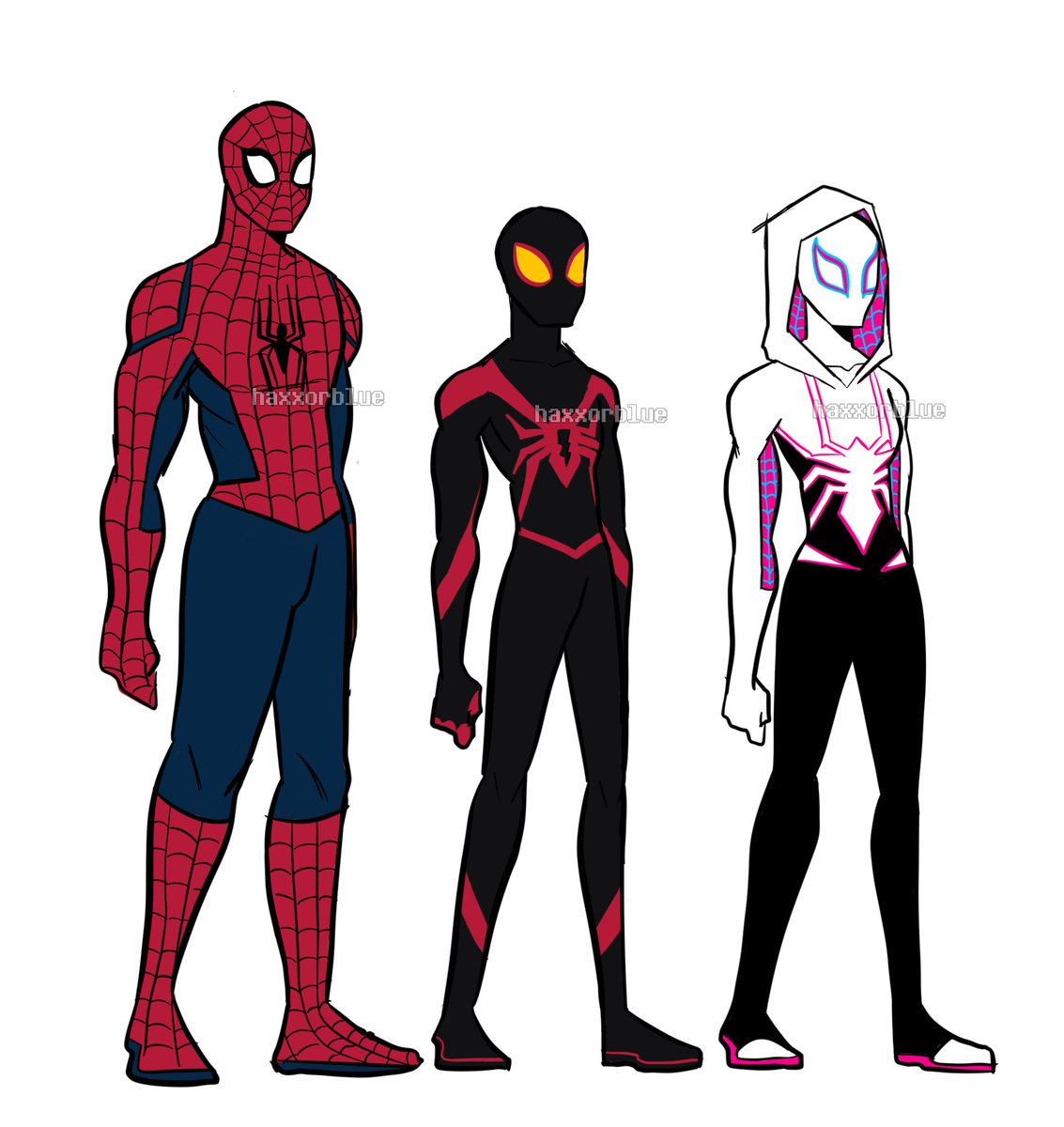 spidey gang suit designs
#spiderman #peterparker #milesmorales #gwenstacy