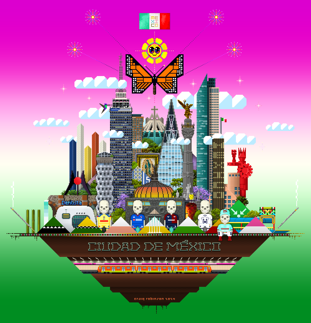 la mejor ciudad del mundo. 
a drawing i started last summer and finally got around to finishing.