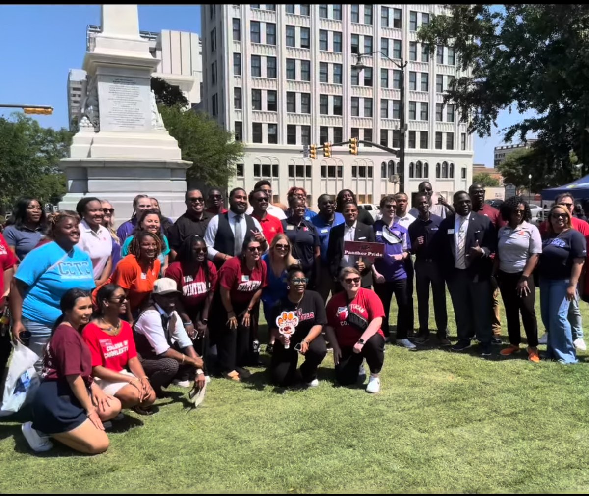 Yesterday, Chauncey made a special appearance at the South Carolina Higher Education College and Decision Day where he met more than 2,000 high school seniors from 40 South Carolina high schools who have committed to attending college! #CCUSoon #TealNation