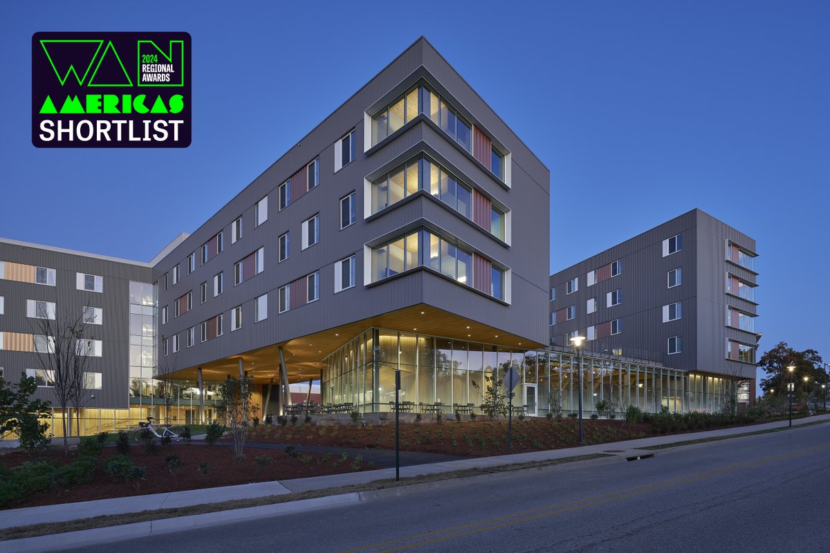 LeersWeinzapfel's tweet image. We are excited to share that Adohi Hall, University of Arkansas has been shortlisted for @worldarchitecturenews WAN Americas Awards in the Residential category! Learn More: wanregionalawards.com/finalists/adoh…