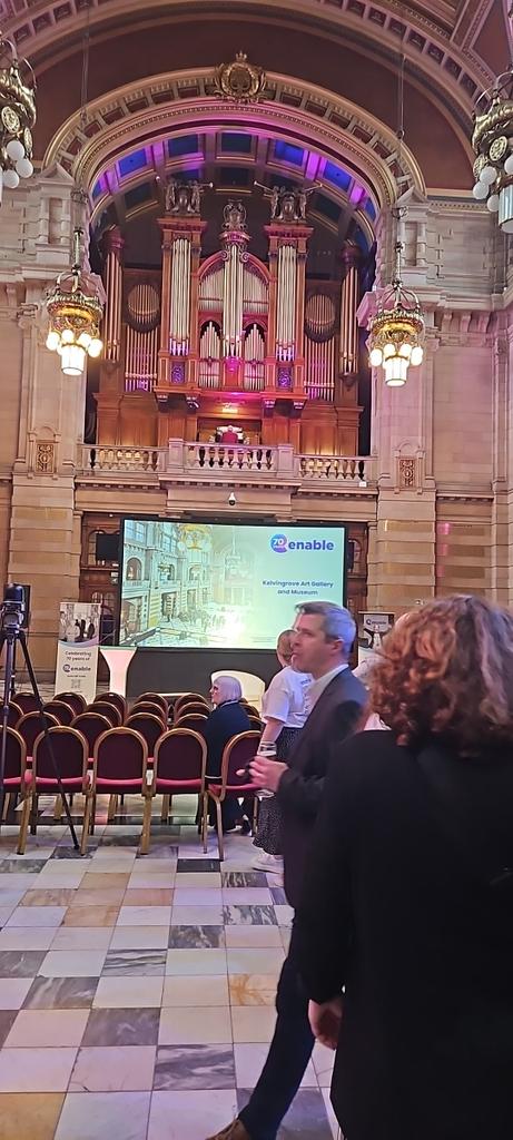 Celebrating Enable's 70th birthday at the magnificent Kelvingrove Art Gallery @Theresa_Shearer @InclusionEurope