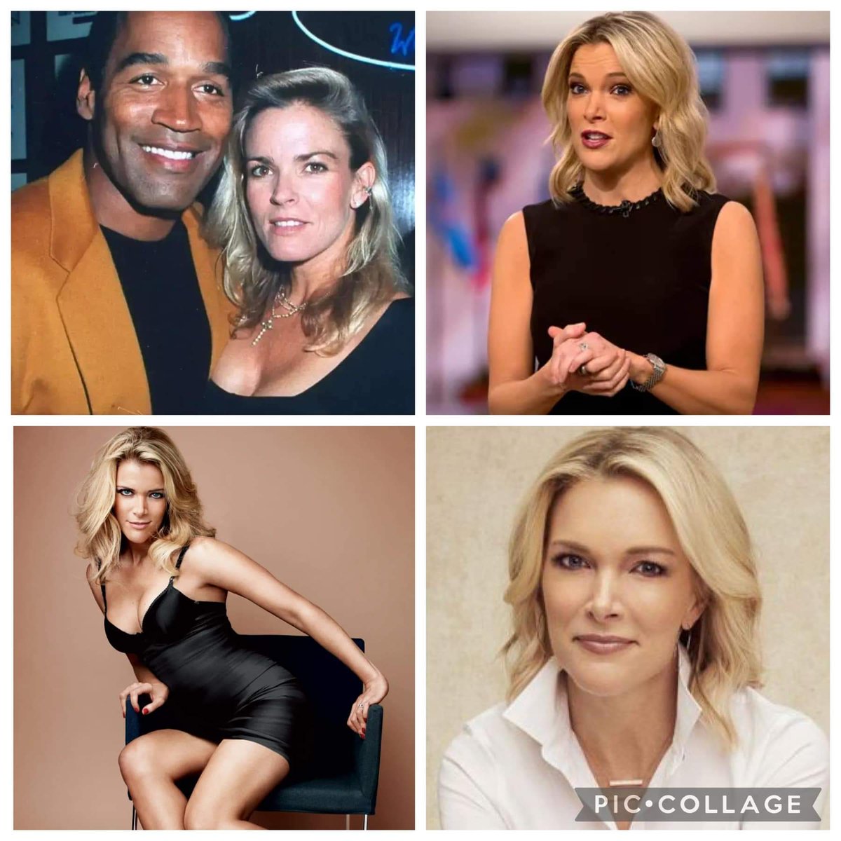 Nicole Brown Simpson (top left) vs Megyn Kelly. Thoughts?

A look-alike? A crisis actor? A clone? A Petri dish sibling? Or the same person?