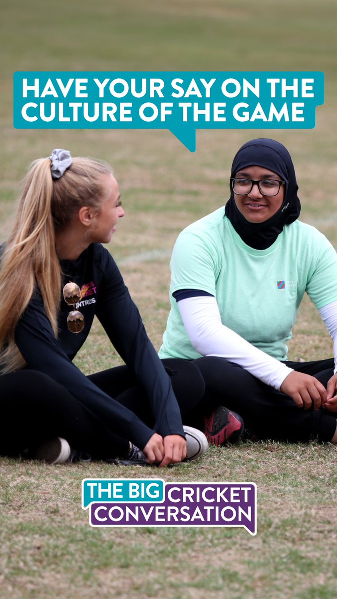 🏏 Have your say 🗣️ We want to hear from voices across England & Wales to help shape the values that will guide our sport & create a more inclusive culture for today & the future: thebigcricketconversation.co.uk Survey closes Monday 3 June #TheBigCricketConversation #RaisingTheGame
