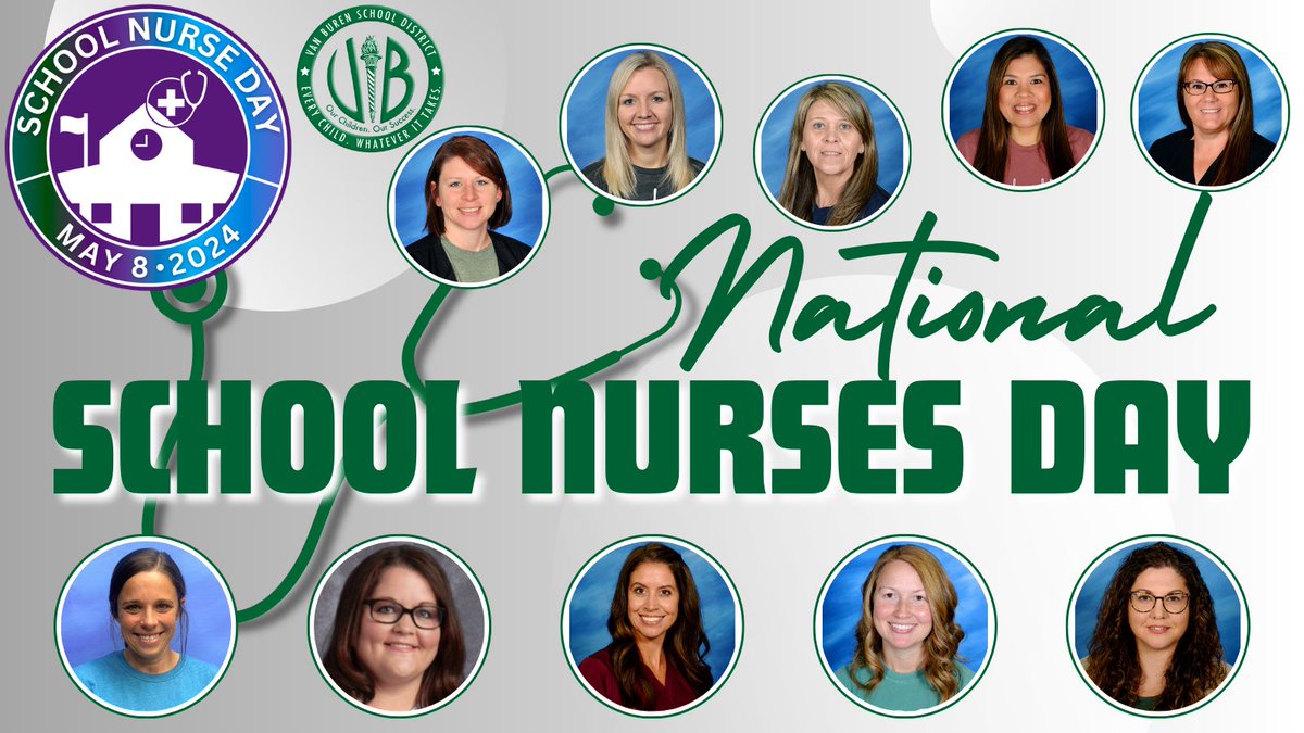 Happy National School Nurse Day to our exceptional Van Buren School District Health Services team! School nurses play an important role in students' well-being and academic success. We appreciate your dedication to keeping our students and staff safe and healthy every day. Thank…