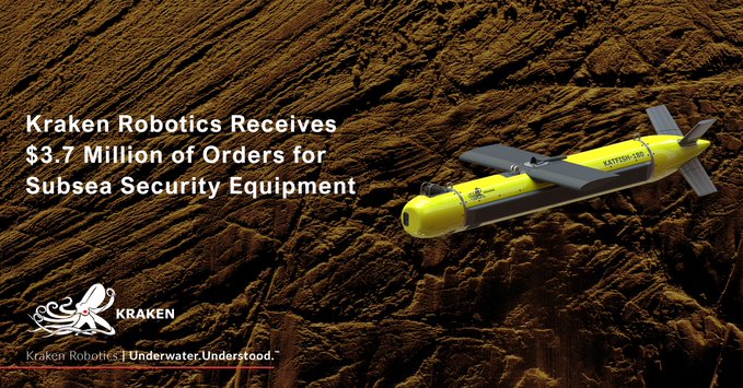 CUAS_NEWS's tweet image. .@KrakenRobotics received order for KATFISH Mine Counter Measure (MCM solution &amp;amp; AquaPix® synthetic aperture sonars (SAS) totaling $3.7 million.

Learn more ➡️ tinyurl.com/2kjy58s9

#CounterMine #SituationalAwareness #KrakenRobotics #MaritimeSecurity #AUV