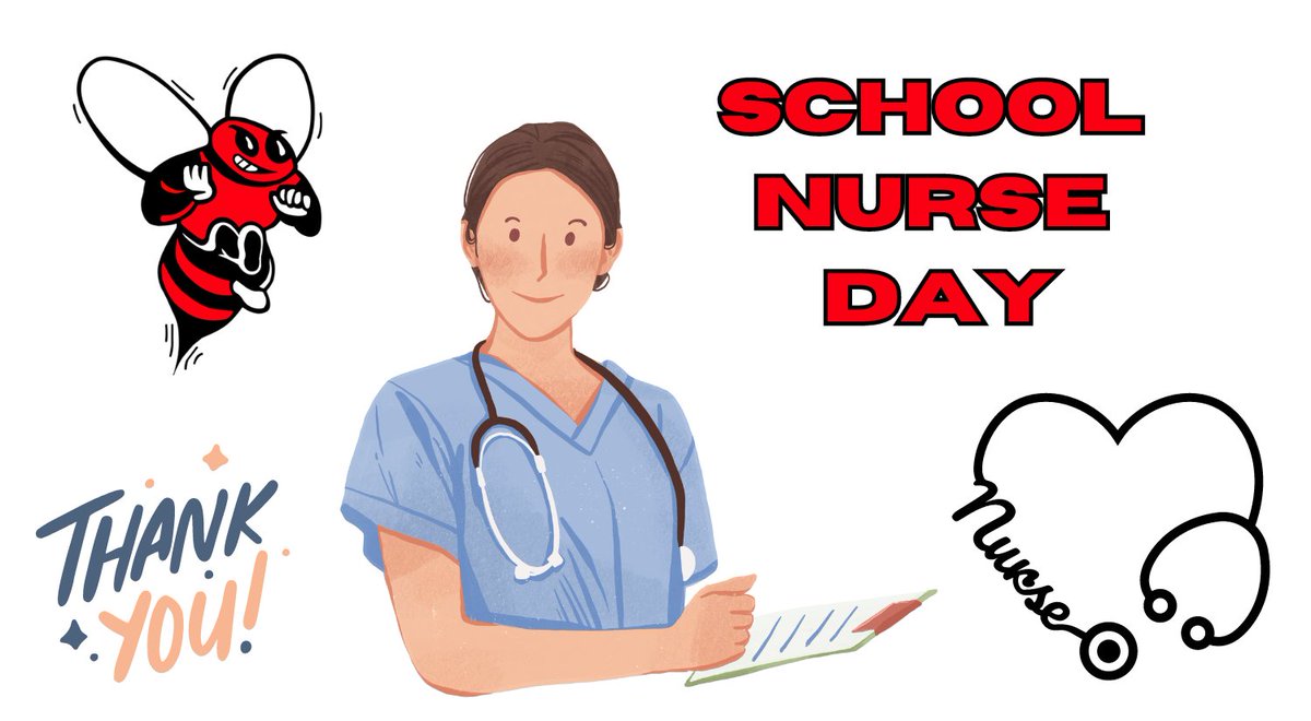 Happy School Nurse Day! Our team of school nurses play an integral role in our district by ensuring the health and welfare of our students and staff! Thank you for you do for the Bees!
