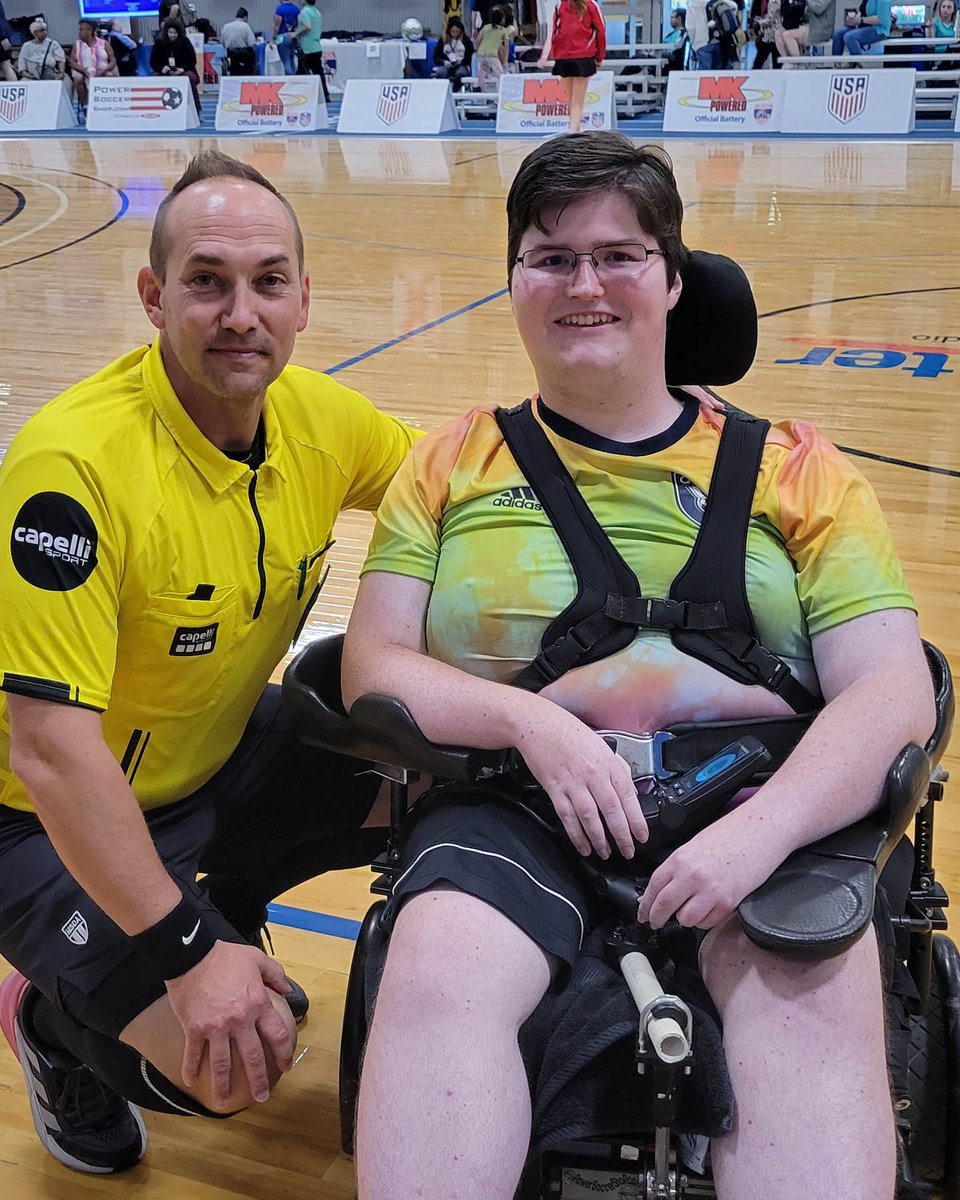 Although Calum Cain's Duchenne muscular dystrophy makes it increasingly difficult, he finds friendship and community in the sport of power soccer. With a sport expense grant from CAF, he can continue being active and spend more time with them! #TeamCAF #LifeOnWheels #PowerSoccer