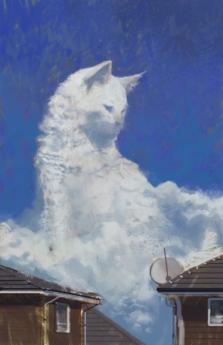 「動物 白い猫」のTwitter画像/イラスト(新着)