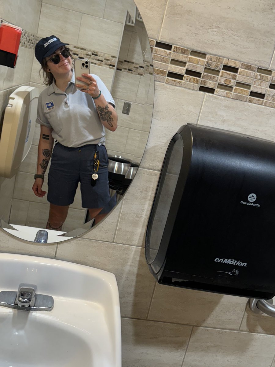 Obligatory Mailman bathroom mirror pic selfie !!!
