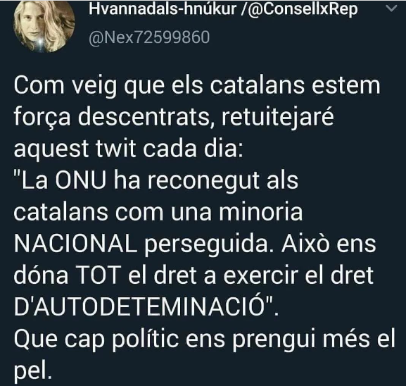 Donat que aquest compte està suspès, m'ha semblat que ho havia de reproduir.
Voleu fer-ho també?
⭐️💓⭐️💓⭐️💓⭐️💓⭐️