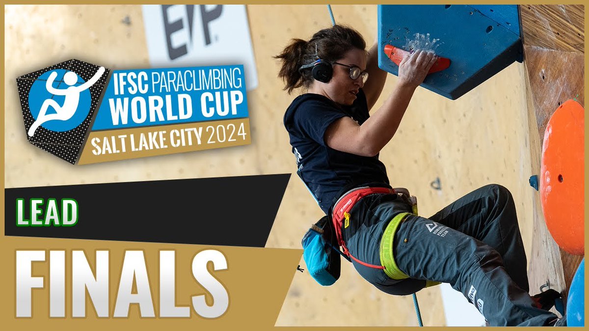 It's the final day of the IFSC Paraclimbing World Cup from Salt Lake City 🇺🇸 and we are LIVE on the IFSC YouTube Channel

Watch now 👇youtube.com/live/qnDPJZVh4…

#sportclimbing #paraworldcup #saltlakecity2024 #WorldClimbing #SLCPWC #parasport