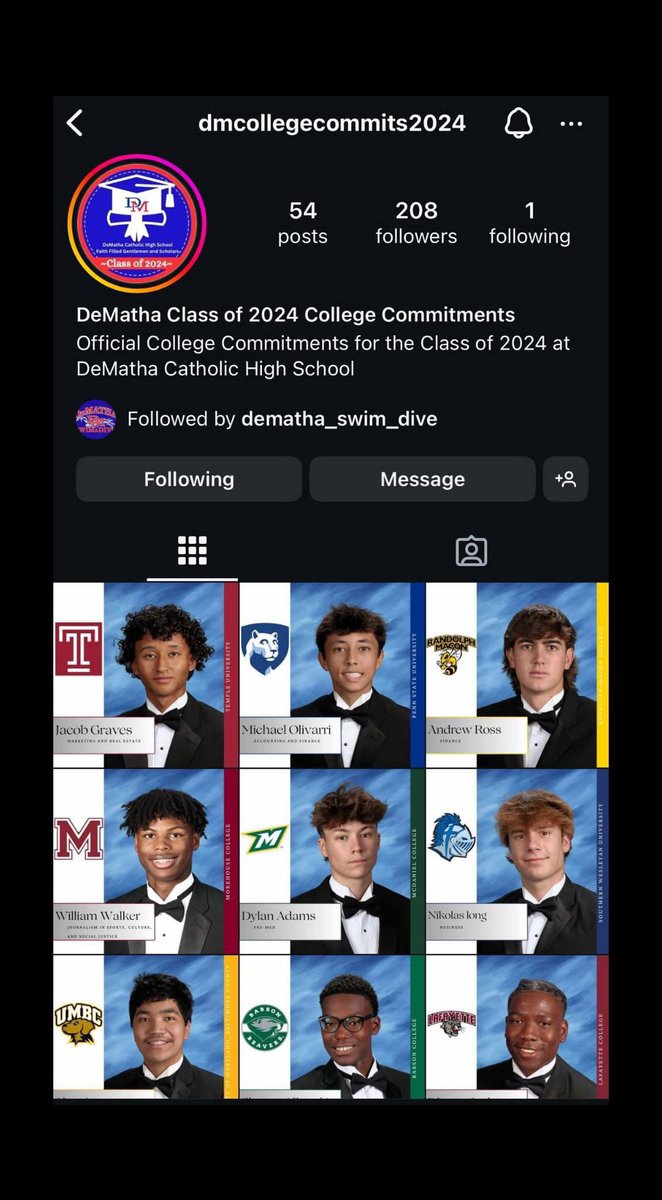 Our seniors are preparing for some amazing things in the future, so we have created an Instagram page as the place to go to see where they’re off to once they graduate. Be sure to give the page a follow to keep up w our soon-to-be graduates over Instagram @dmcollegecommits2024!