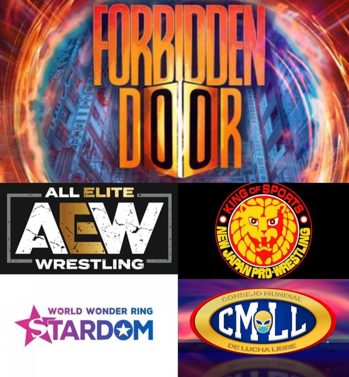 Per Fightful and Rocky Romero himself... Stardom will 'definitely' be a part of this year's AEWxNJPW Forbidden Door PPV, and that CMLL 'very likely' will as well.

LET'S GO.