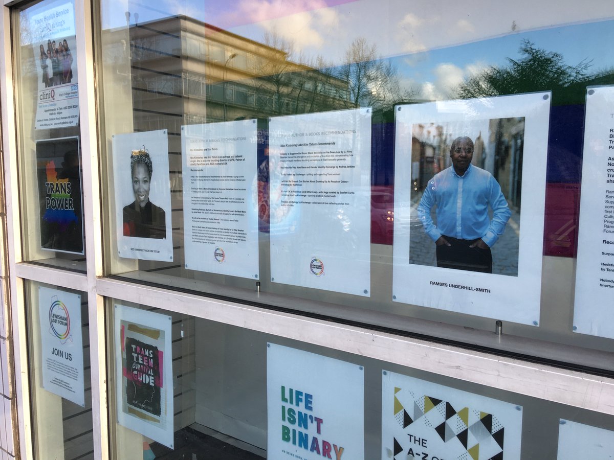 As it’s #TransHistoryWeek it’s a good reason to share the Trans Recommended Books/Authors Display/List I did for Lewisham LGBT Forum - with recommendations from Juno Roche @theFoxFisher @RamsesMMXIX Mzz Kimberley lewishamlgbtforum.files.wordpress.com/2020/02/trans-…