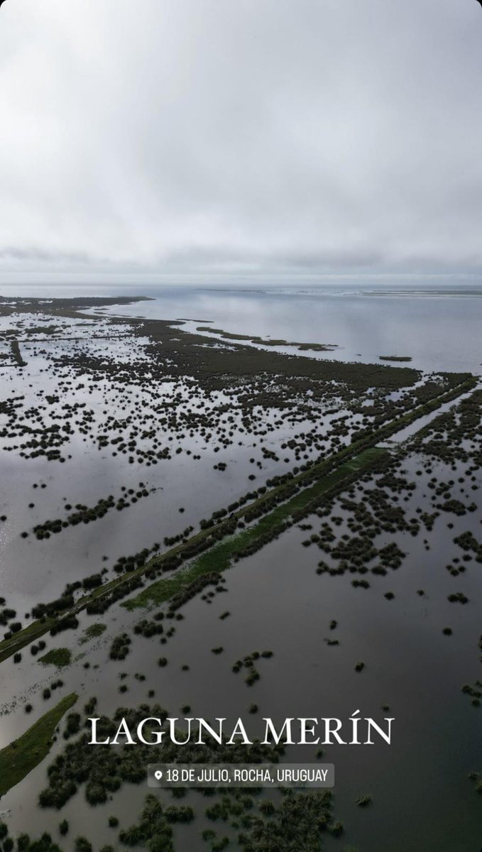 Inundaciones en Laguna Merin, 18 de Julio, Rocha, #Uruguay Fotos via Matias Mena