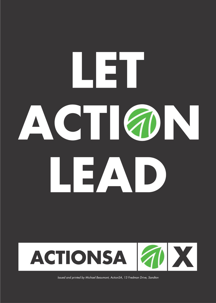 In Gauteng we have seen governments led by yellow and we have seen governments led by blue. The residents have suffered under these arrangements from instability and failed government. It's time to try a new approach. LET ACTION LEAD.