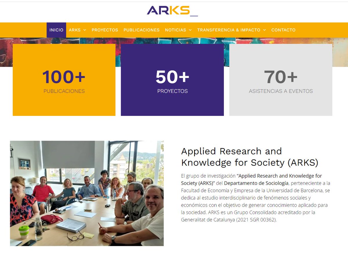 Grupo ARKS (@grupoarks) on Twitter photo Hoy el grupo ARKS estrenamos nueva web y cuenta en X. Y qué mejor manera de hacerlo que compartir nuestras líneas de investigación con el resto de los miembros de <a href="/SociologiaUb/">SociologiaUB</a>
Ya podéis ver todo lo que hacemos en: grupoarks.org Hoy el grupo ARKS estrenamos nueva web y cuenta en X. Y qué mejor manera de hacerlo que compartir nuestras líneas de investigación con el resto de los miembros de <a href="/SociologiaUb/">SociologiaUB</a>
Ya podéis ver todo lo que hacemos en: grupoarks.org