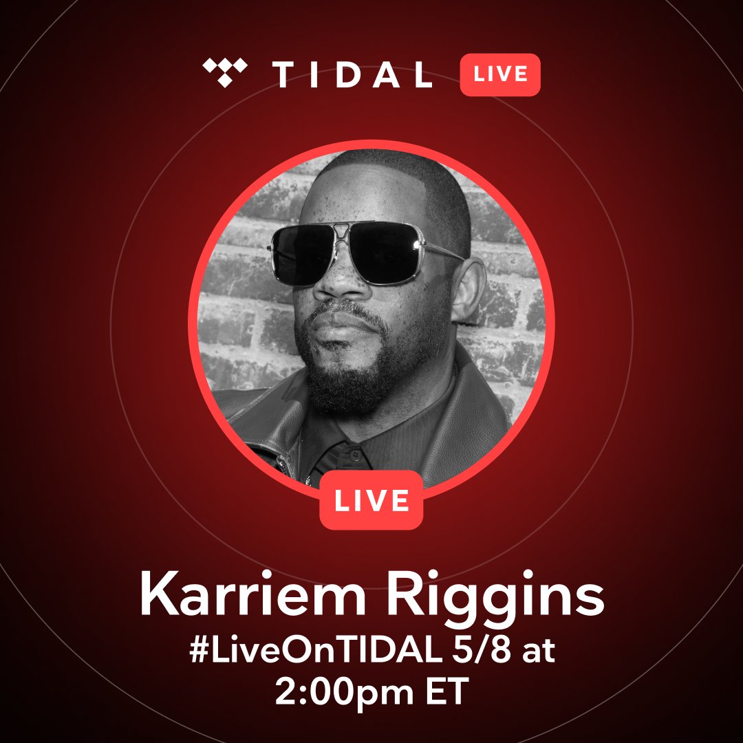 .@KarriemRiggins welcomes us to his 'Fantasy Fusion' for his exclusive Live session right now: tidal.link/3zrejoz