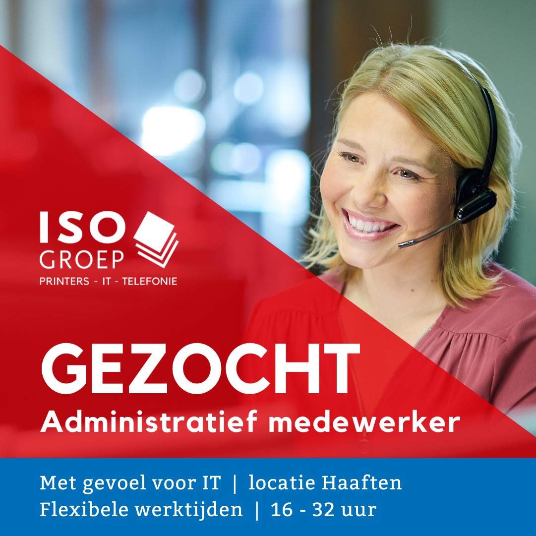 ✅ Zoek jij en nieuwe baan? Kom bij ons werken als administratief medewerker: isogroep.nl/vacatures/admi…