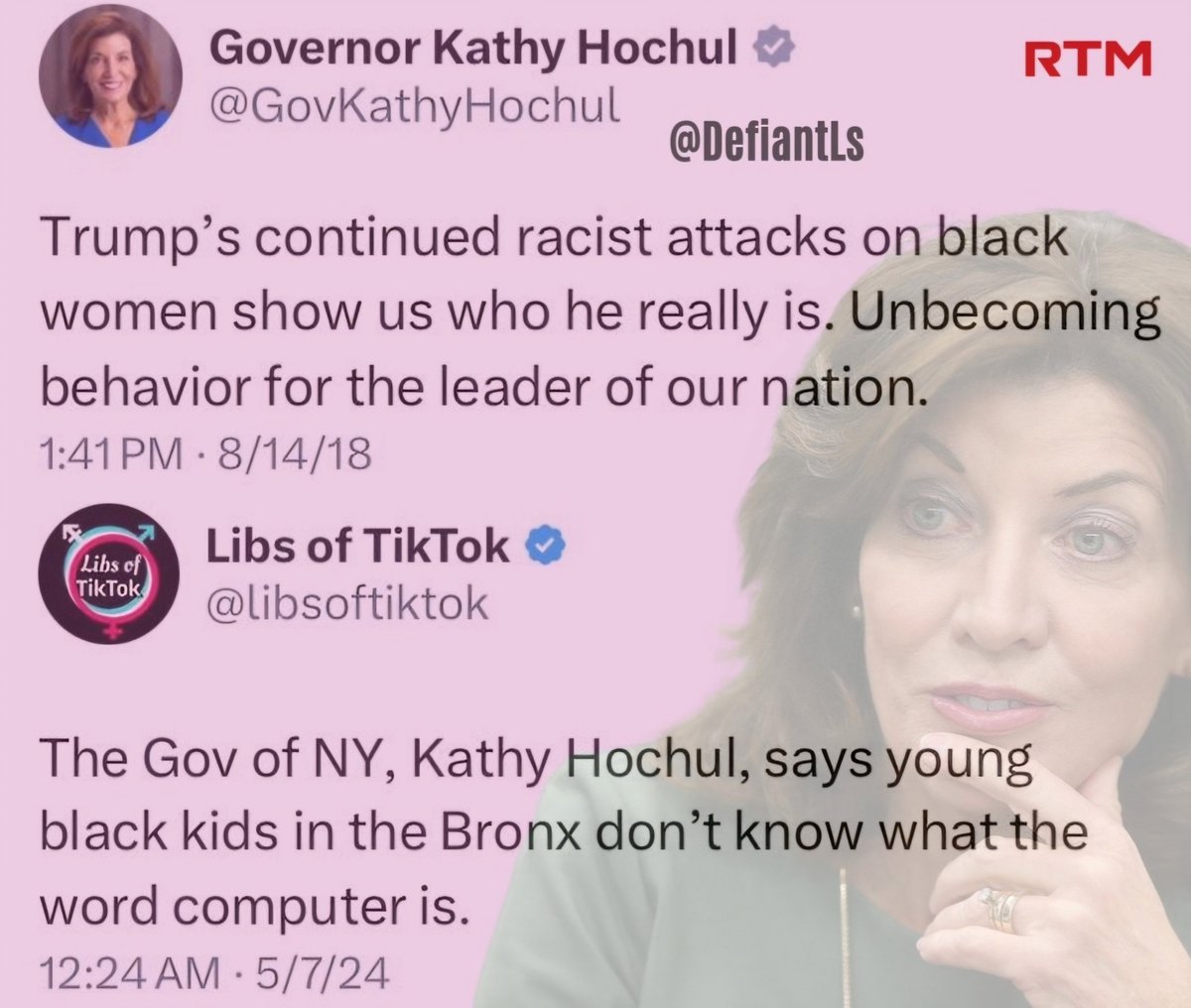Hochul, the worst Governor in the 'least free state' in the United States! She is the face of the Left!