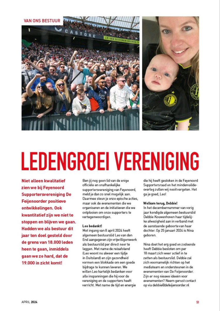 javisstjavisst's tweet image. De supportersvereniging @DeFeijenoorder blijft groeien. 

Als bestuurder weet ik hoeveel tijd, energie en liefde mede-bestuurders en vrijwilligers aan alle activiteiten van de vereniging besteden. 

Fijn dat steeds meer kameraden aansluiten! Trots op meer dan 19.000 leden
