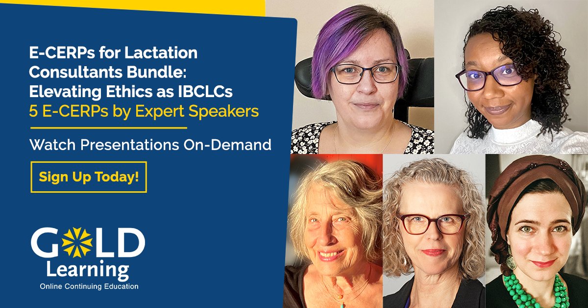 Elevating Ethics as IBCLCs - New 5 E-CERP Pack by #Lactation Experts! Access information-packed presentations from home, work, or on-the-go! Register today & save: goldlearning.com/lecture-librar…

#breastfeeding #breastmilk #InfantFeeding #IBCLC #IBLCE #CERPs #lactationconsultant