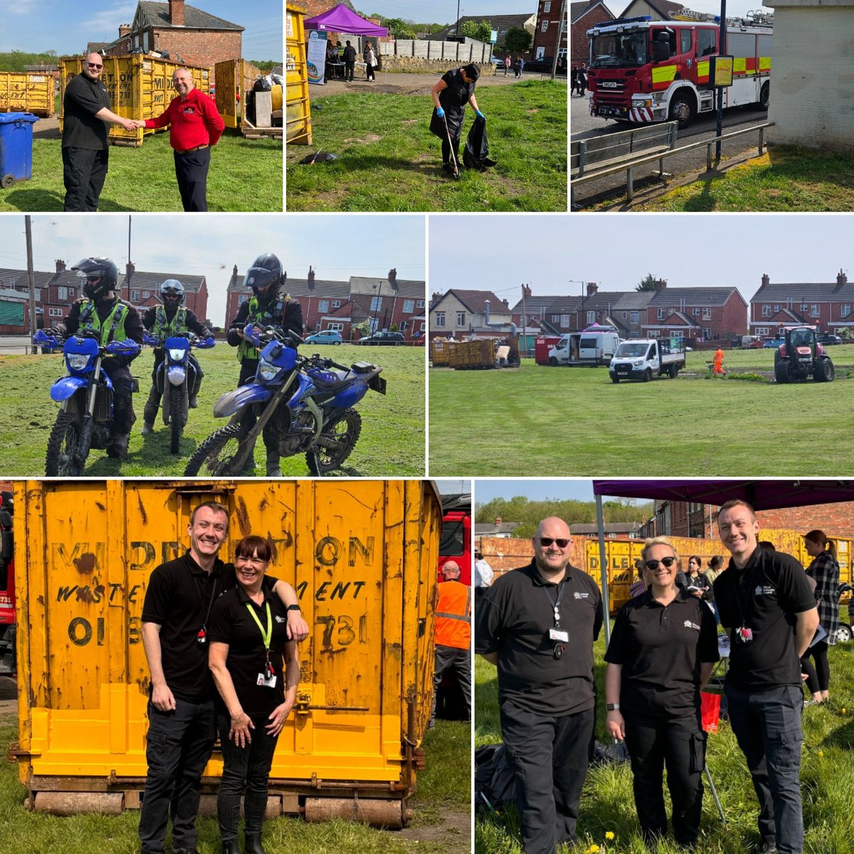 (1/3)What a fantastic day today in Highfields! A great display of effort from local residents, colleagues and partners for the Community Clean-up day! The sun was shining, litter was picked, waste was removed, grass was cut and the village looked all the better for it.