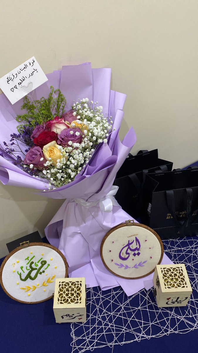 الأحــد ١٤٤٥/١٠/٢٦هـ
سُرَّ الفؤادُ وقرِّتِ العينانِ.. 💚💙💜