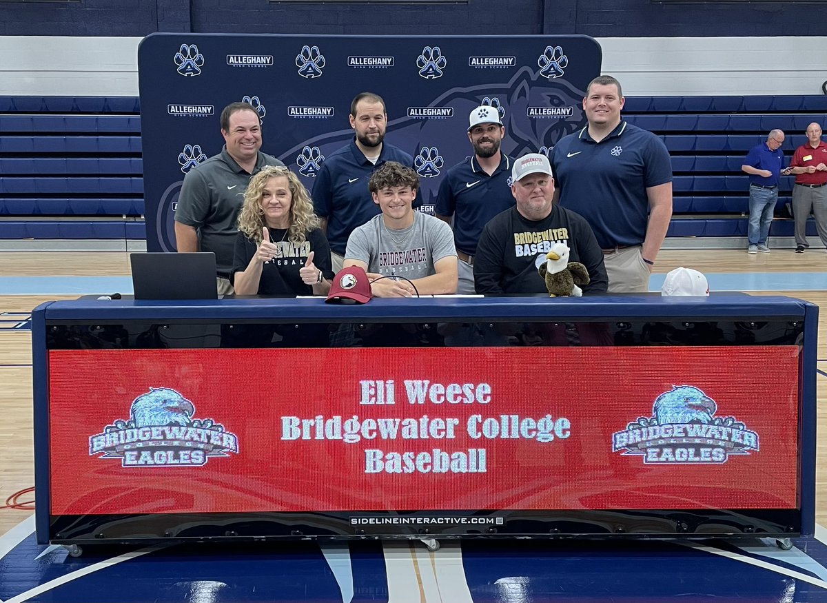 Congrats to our guy Eli Weese, signed today to continue his academic &amp; baseball career at Bridgewater College!!